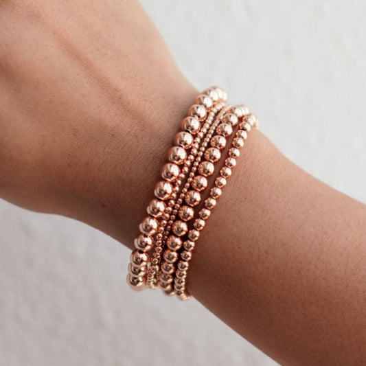Simply Beaded 14k Rose Gold Fill Bracelet