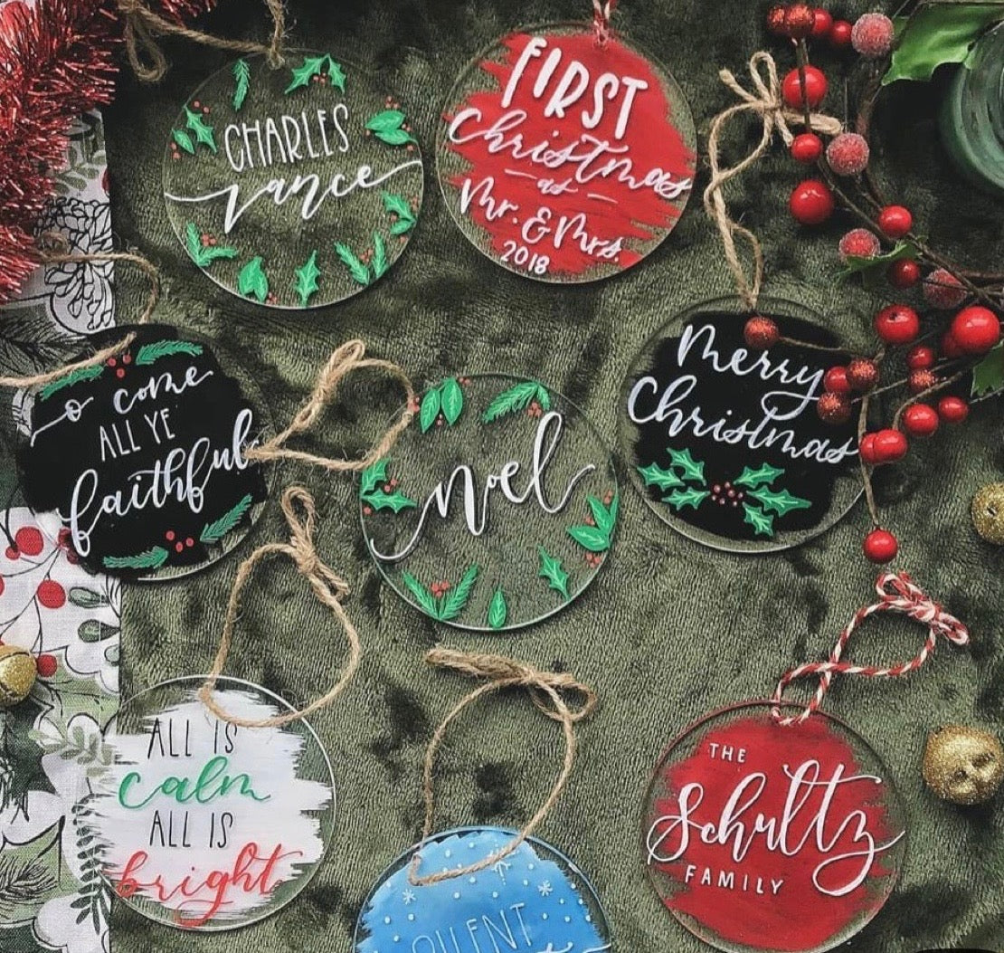 Create your own Custom Holiday Ornament Dec 3 - 6pm