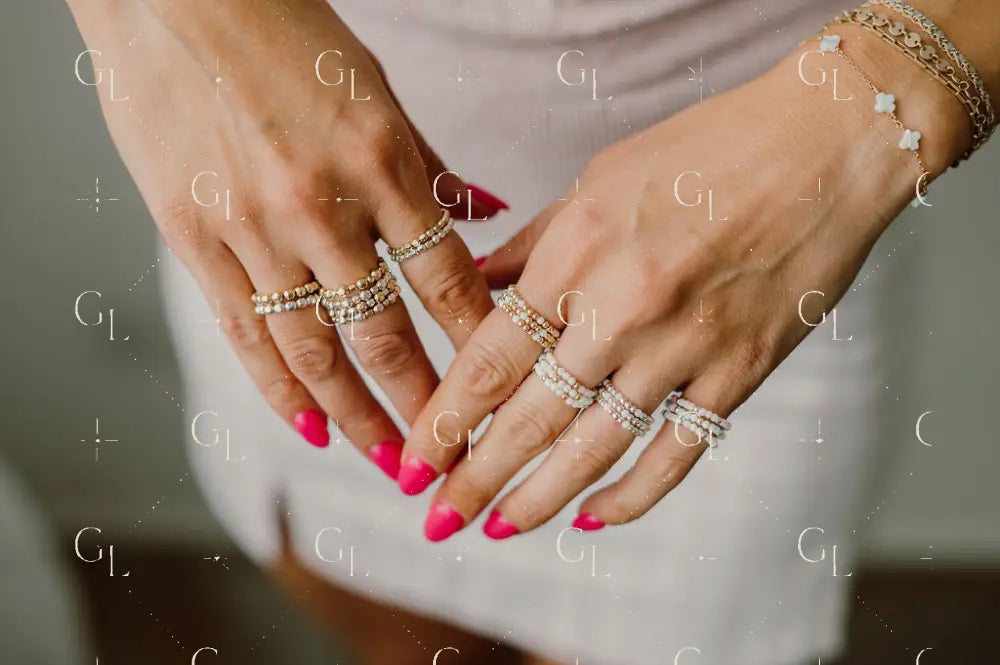 14k Gold Fill & Sterling Silver Stretchy Ring