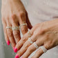 14k Gold Fill & Sterling Silver Stretchy Ring