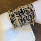 Black Onyx Morse Code Bracelet - 14k Gold Fill or Sterling Silver