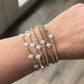 Opalite Clover 14k Gold Fill and Sterling Silver Bracelet