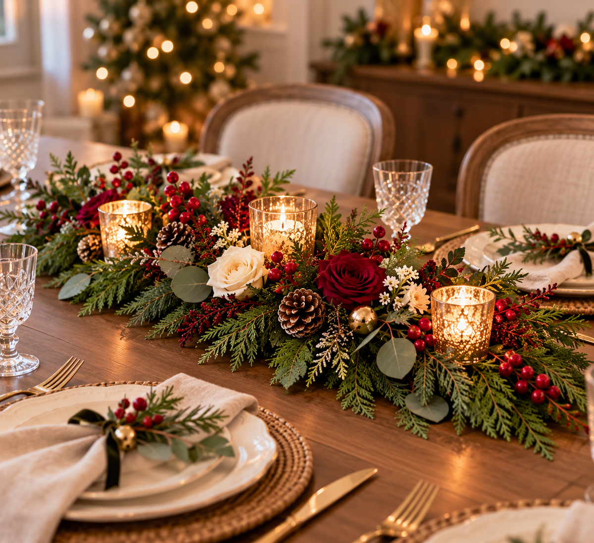Holiday Garland Table Runner Workshop - December 13th - 12PM