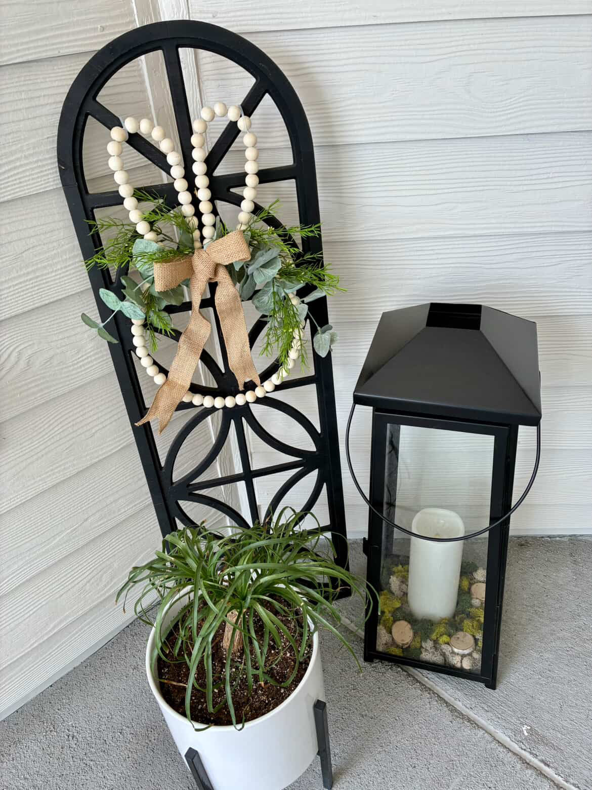 Wooden Beaded Bunny Wreath - March 26th 6PM