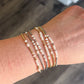Pearl Morse Code Bracelet - Stainless Steel