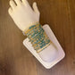 Turquoise Morse Code Bracelet - 14k Gold Fill or Sterling Silver