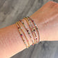 Watermelon Tourmaline Morse Code Bracelet - Stainless Steel