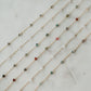 READY TO SHIP! 4mm Gemstone Heart Satellite Permanent Jewelry Chain (3 feet)