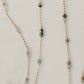 READY TO SHIP Shades of Blue Satellite Gemstone Permanent Jewelry Chain (3 feet)