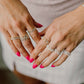 14k Gold Fill & Sterling Silver Stretchy Ring