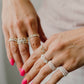 14k Gold Fill & Sterling Silver Stretchy Ring