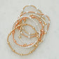 Hayes - Mixed Metal Gold Fill Beaded Bracelet- WHOLESALE