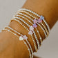 Opalite Heart 14k Gold Fill and Sterling Silver Beaded Bracelet