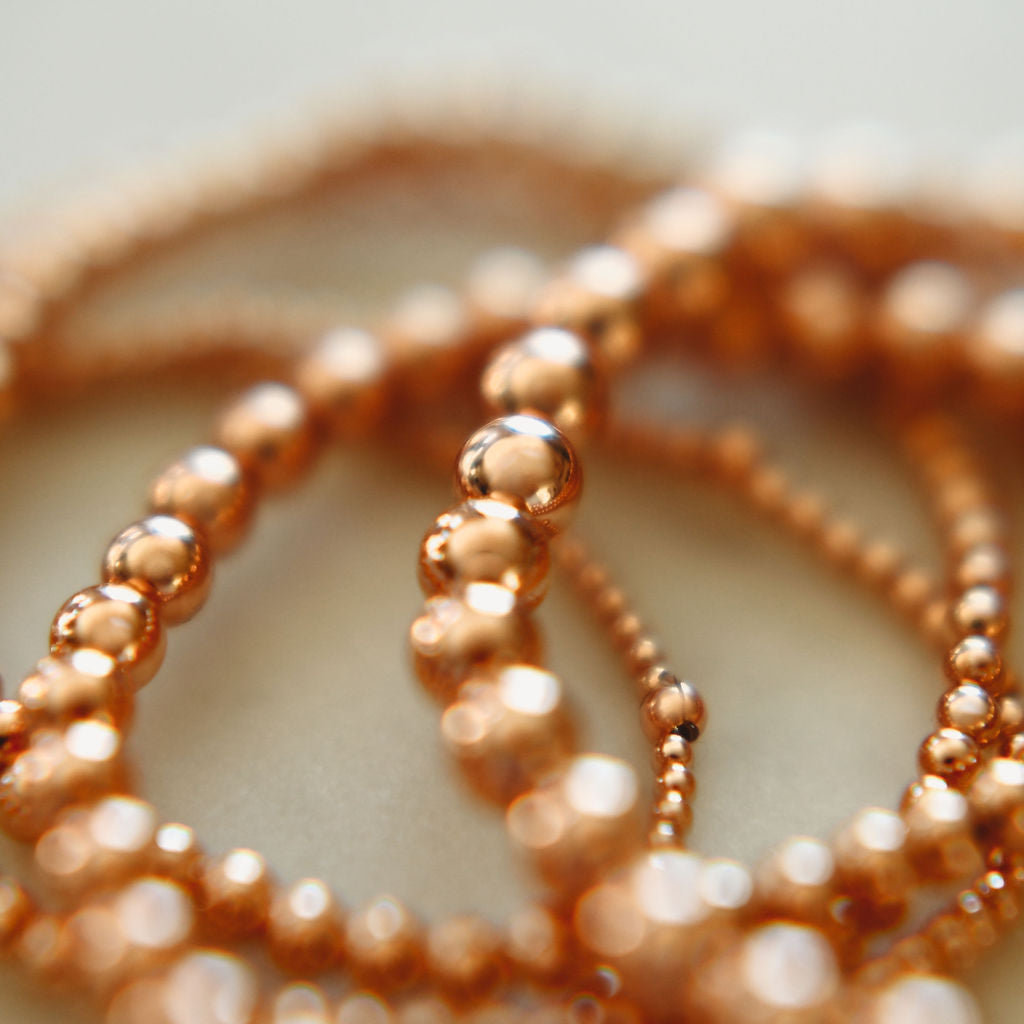 Simply Beaded 14k Rose Gold Fill Bracelet