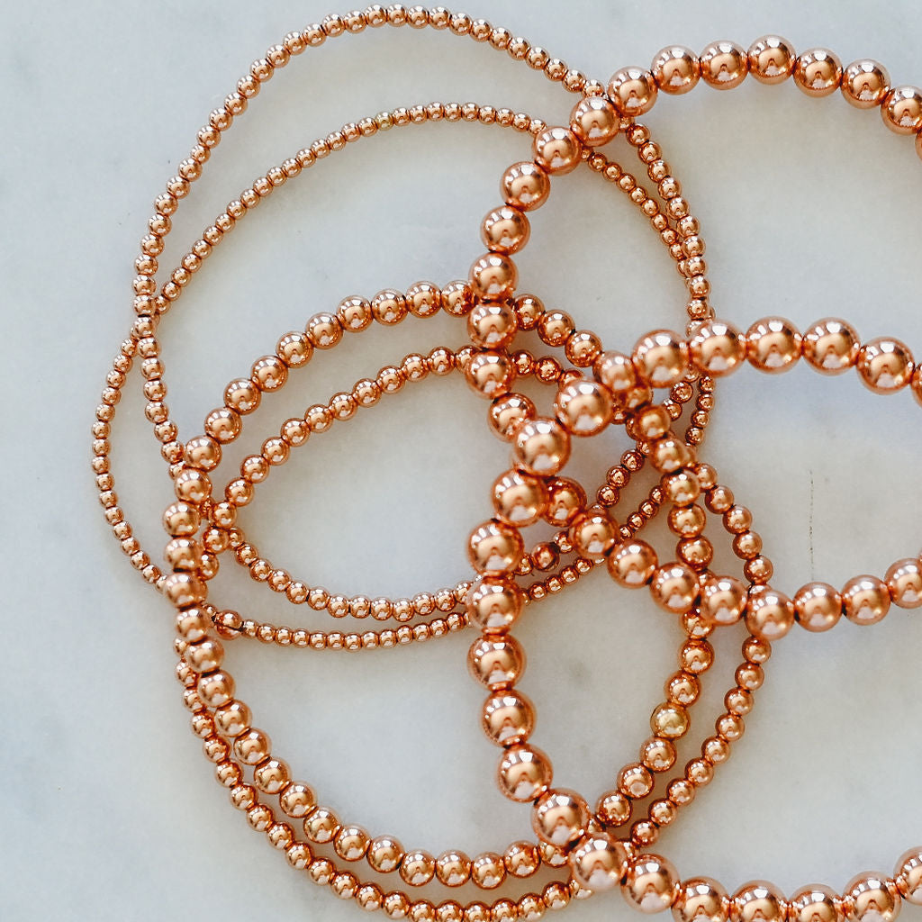 Simply Beaded 14k Rose Gold Fill Bracelet
