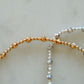 Diamond Cut -  Gold & Silver Beaded Bracelet- WHOLESALE