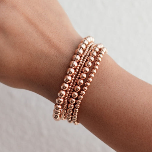 Simply Beaded 14k Rose Gold Fill Bracelet