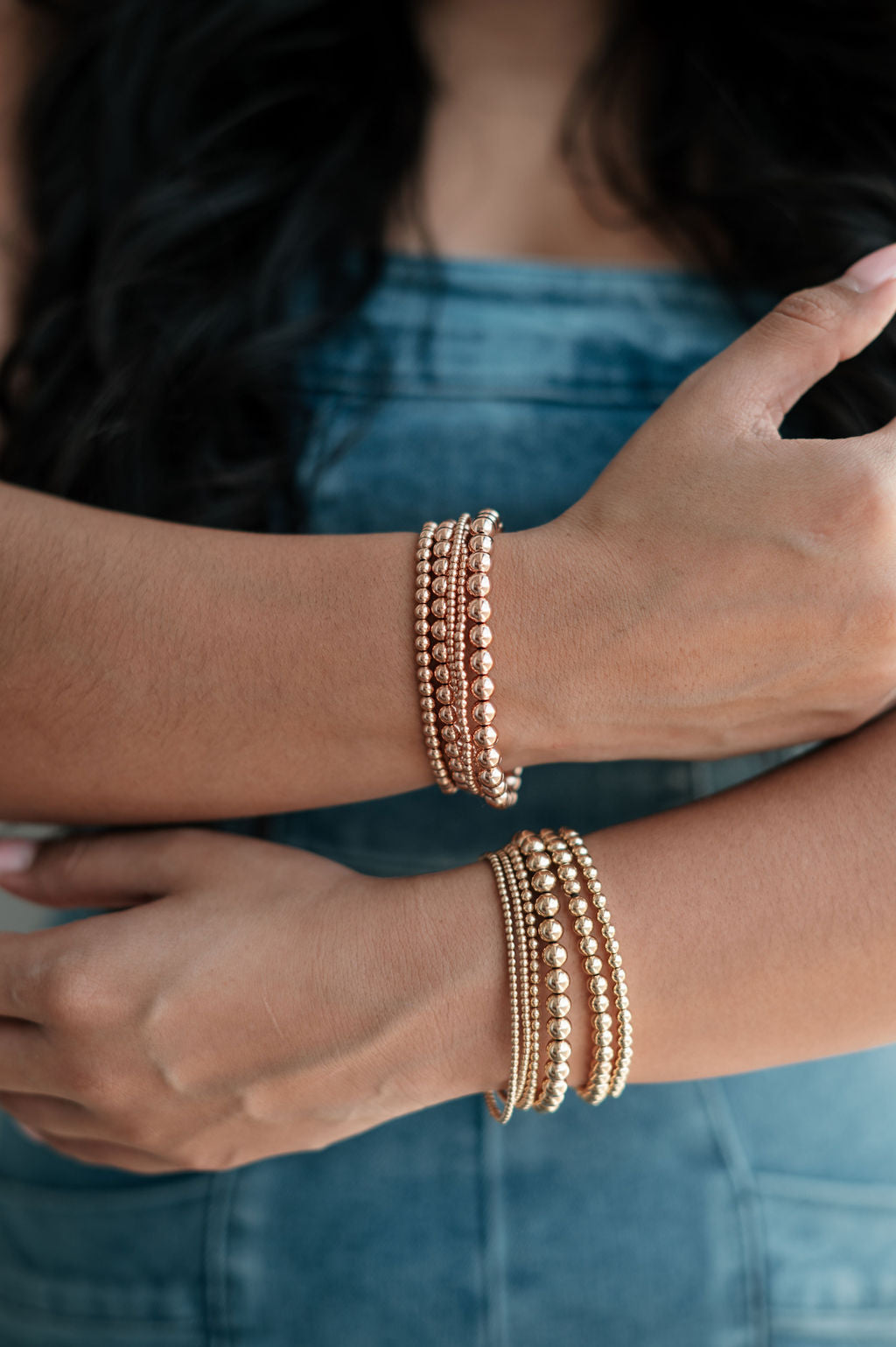 Simply Beaded 14k Rose Gold Fill Bracelet