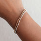 Diamond Cut -  Gold & Silver Beaded Bracelet- WHOLESALE