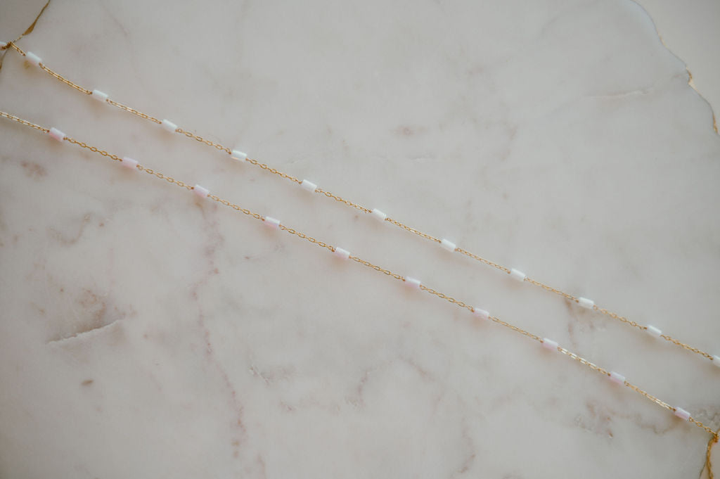 READY TO SHIP - *NEW* Bar Opal Permanent Jewelry Chain