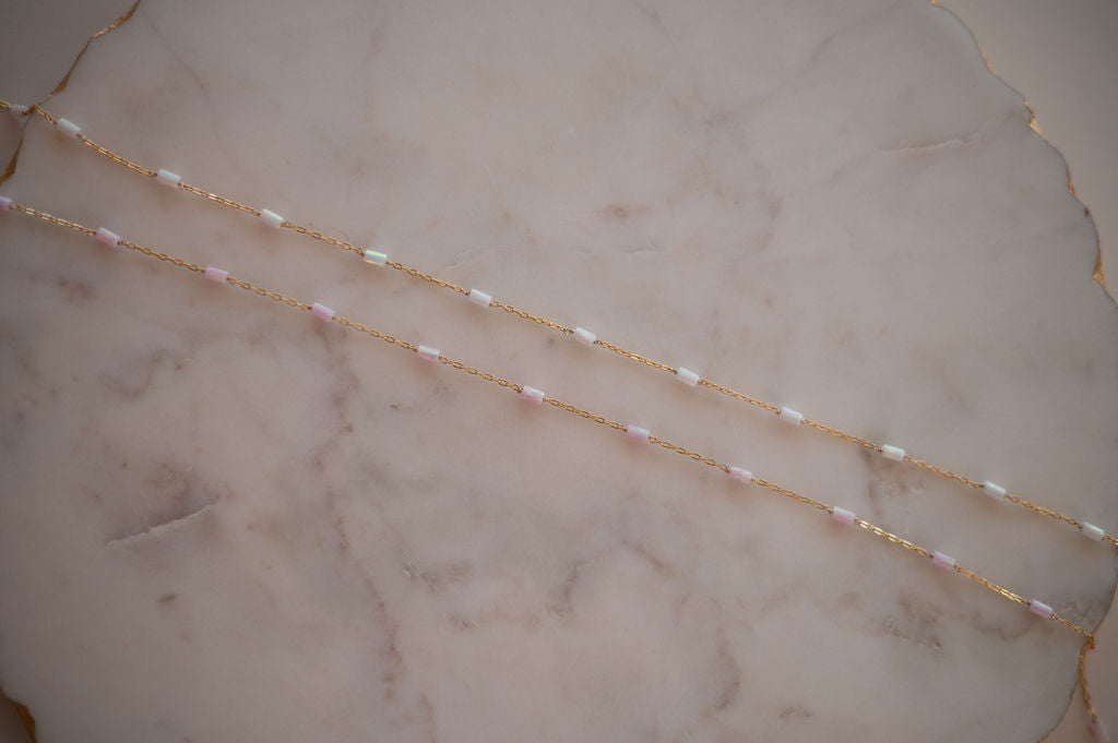 READY TO SHIP - *NEW* Bar Opal Permanent Jewelry Chain