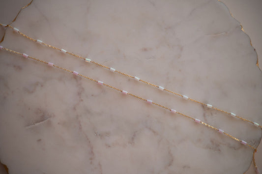 READY TO SHIP - *NEW* Bar Opal Permanent Jewelry Chain