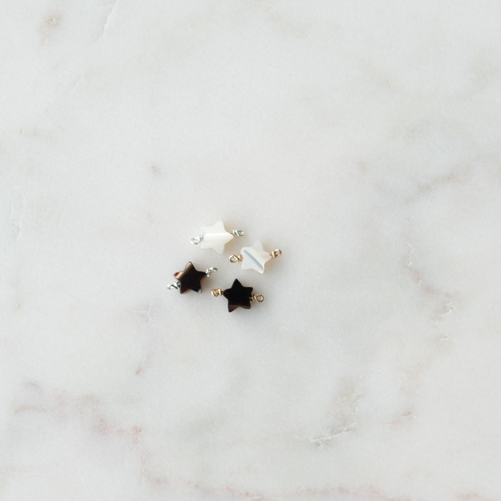 Mother of Pearl CLOVER + STAR Connectors