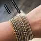 Black Onyx Morse Code Bracelet - 14k Gold Fill or Sterling Silver