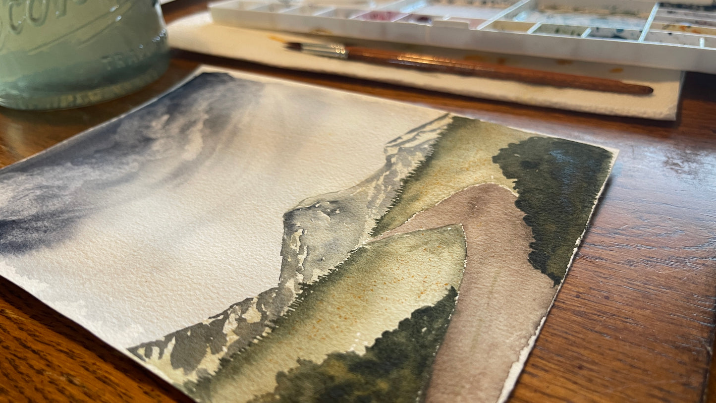 Watercolor Mountainscape Feb 20th - 6pm