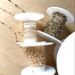 READY TO SHIP Dalmatian Jasper, Tiny Pearl + Peachy Pearl (3 feet)