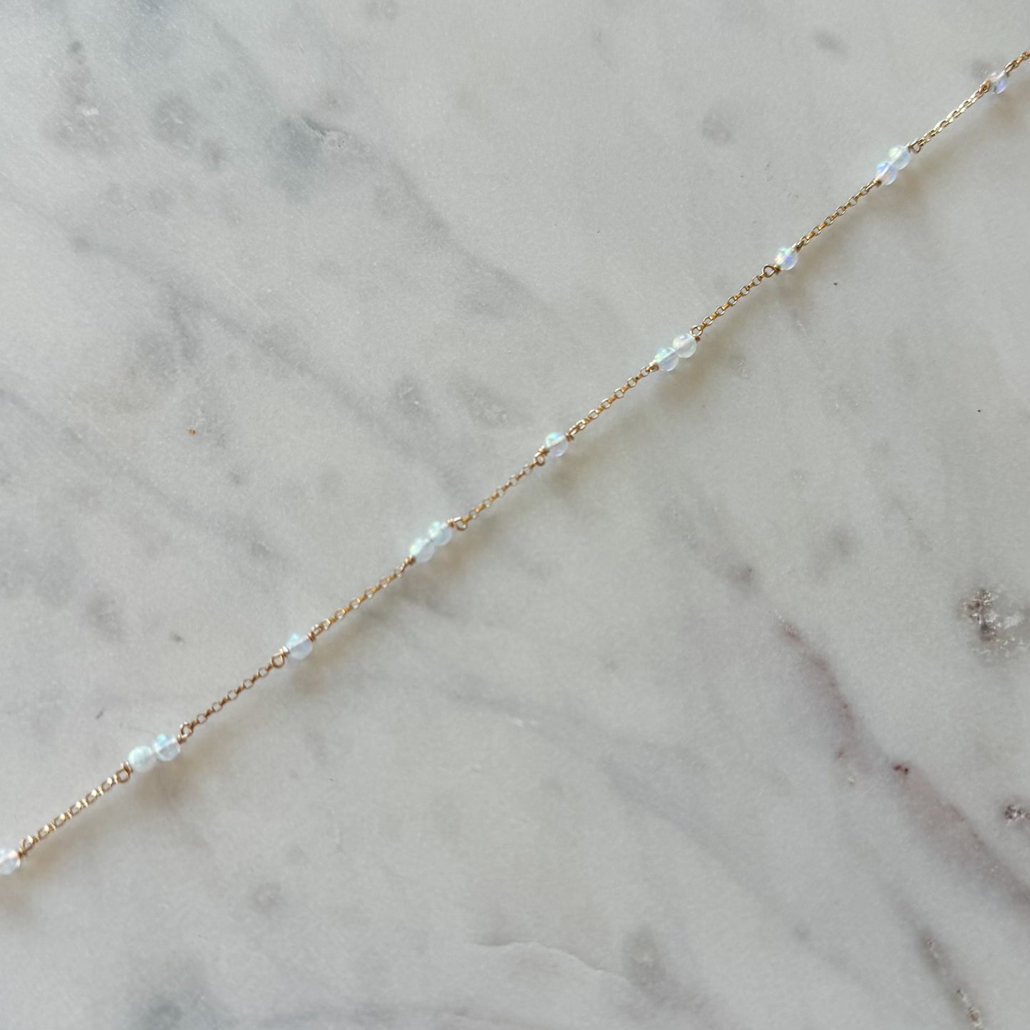 NEW UNICORN OPAL Satellite Permanent Jewelry Chain (3 feet)