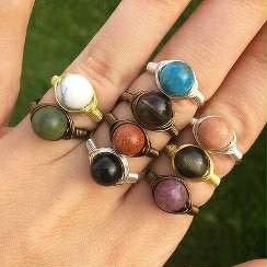 Wire Wrapped Rings Dec 14 - 6pm