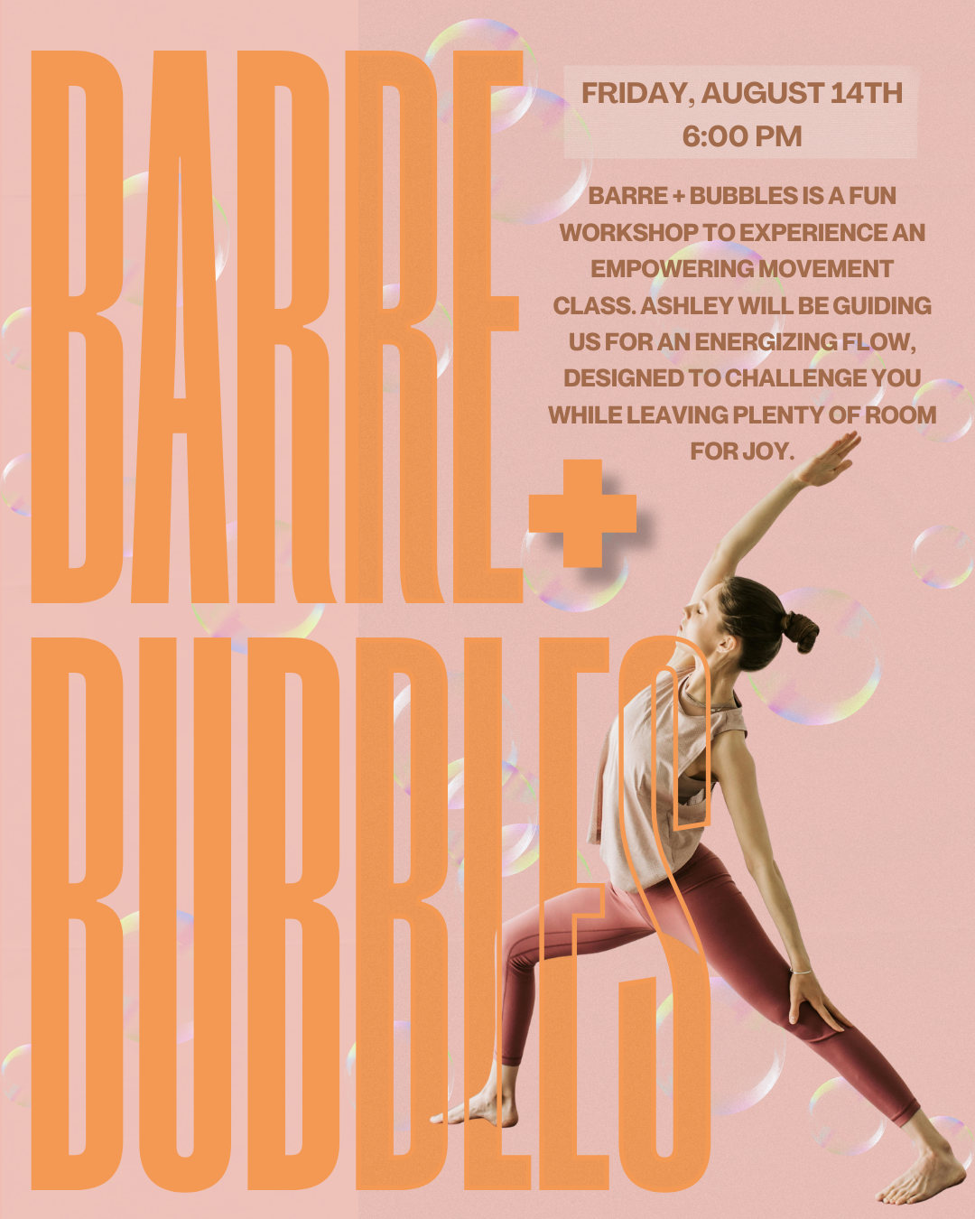 Barre + Bubbles - August 14th 6pm