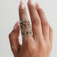 Blake Birthstone Gold Fill Sterling Silver Ring