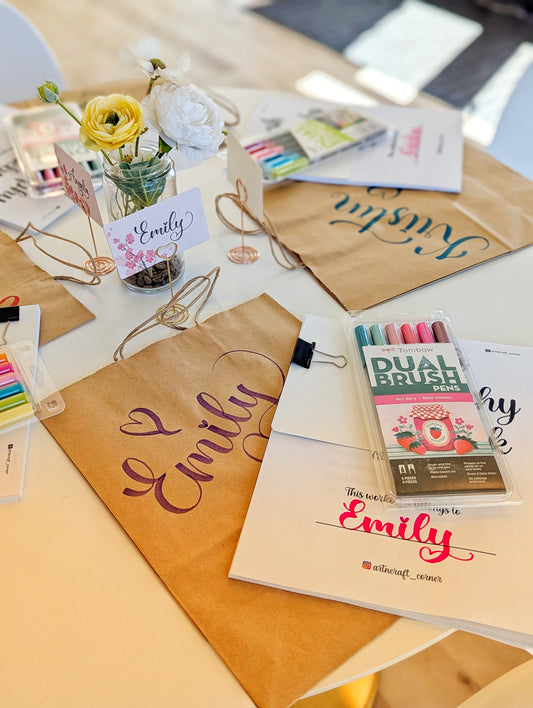 Brushpen Calligraphy Workshop - August 9th 2PM