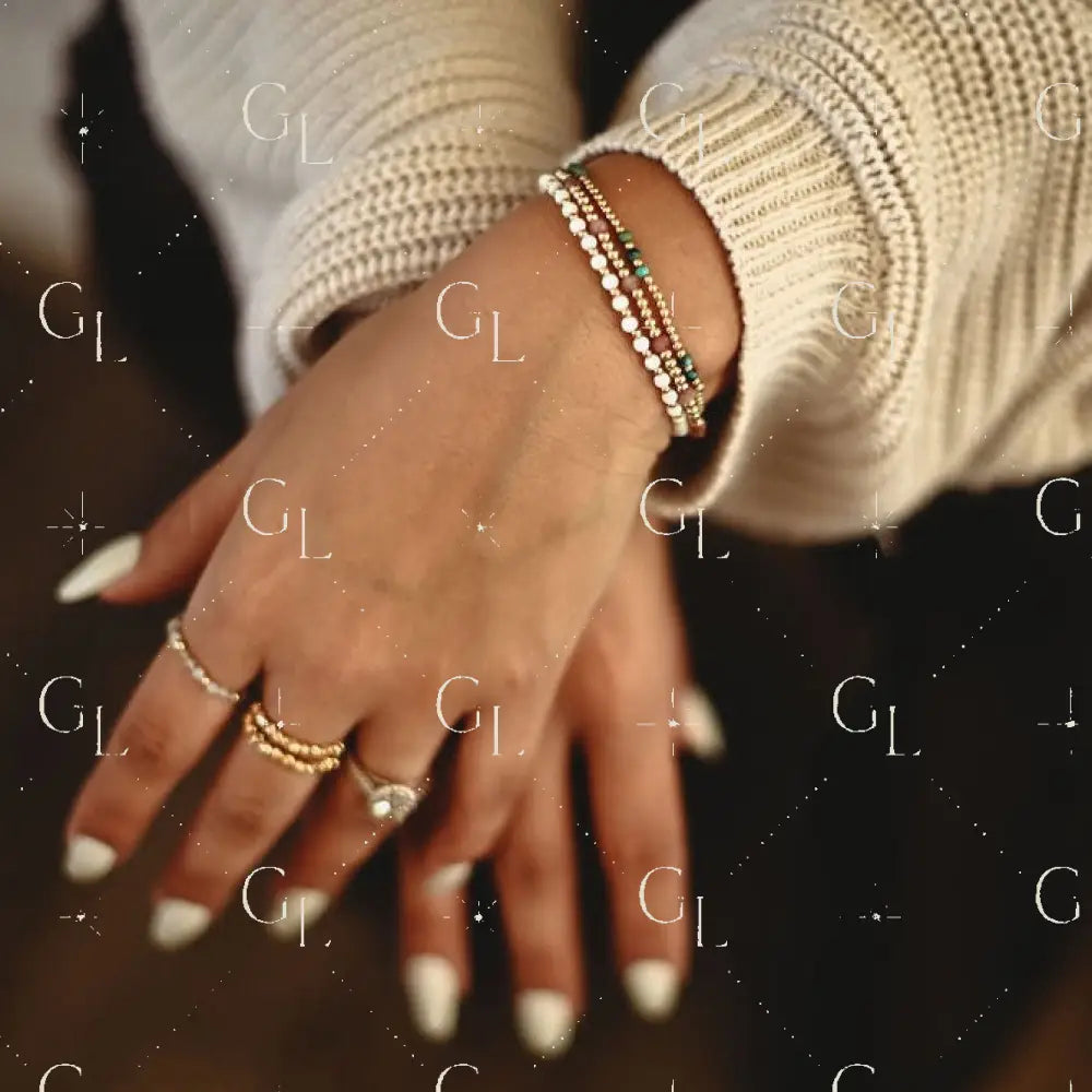 Charolette Birthstone Gemstone Beaded Bracelet