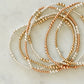 Endy - Mixed Metal Gold Fill + Sterling Silver Beaded Bracelet