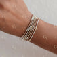 Endy - Mixed Metal Gold Fill + Sterling Silver Beaded Bracelet
