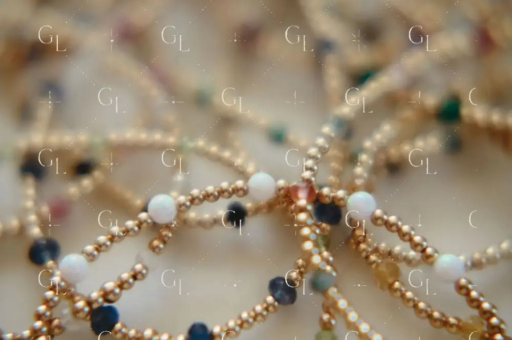 Ezra Birthstone Gemstone Beaded Bracelet