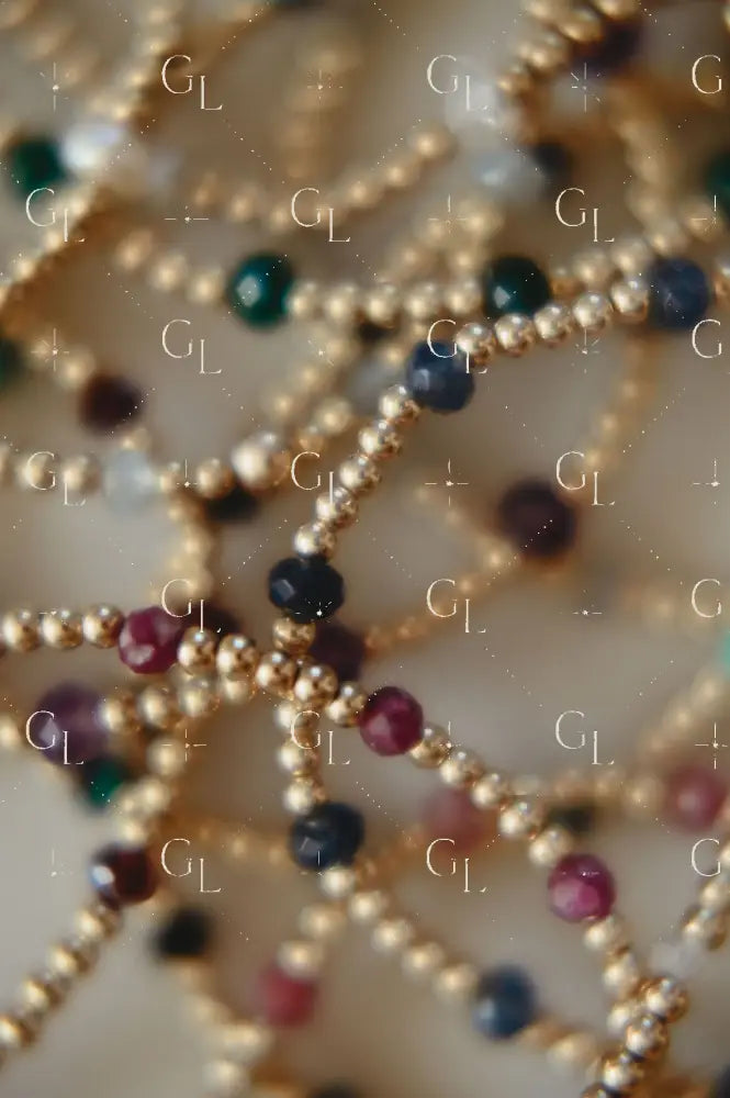 Ezra Birthstone Gemstone Beaded Bracelet