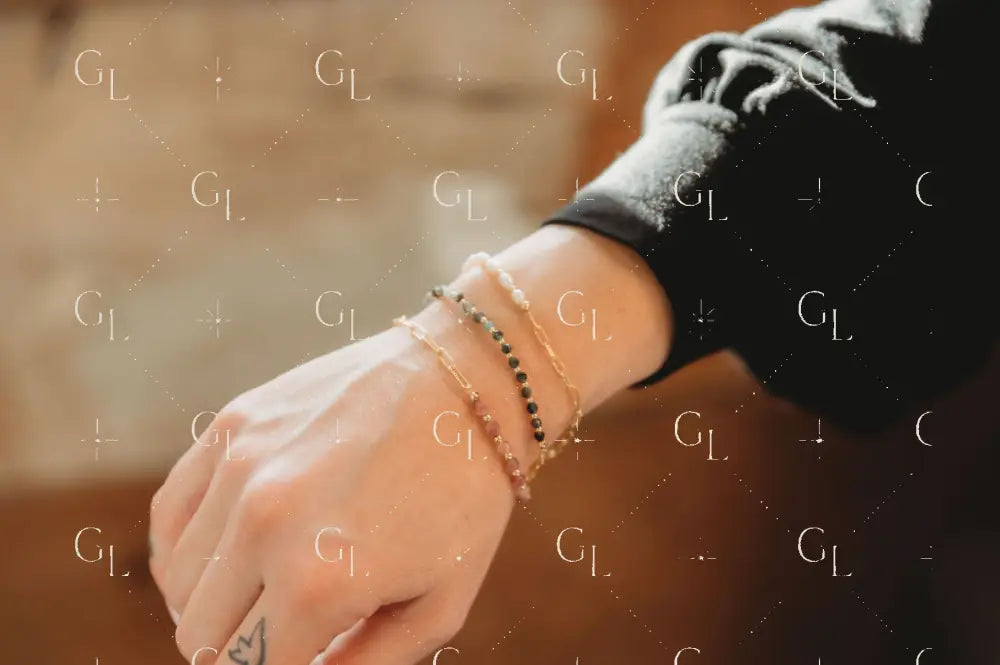 Gemline Collection- Joy Chained 14k Gold Fill + Sterling Silver Custom Birthstone Bracelet