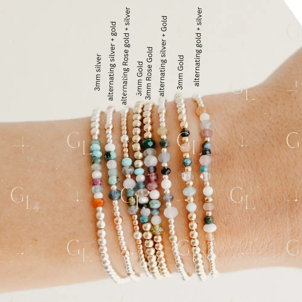 Gemstone Hidden Message Bracelet