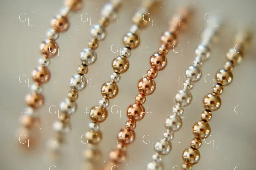 Hallie - Mixed Metal Gold Fill + Sterling Silver Beaded Bracelet