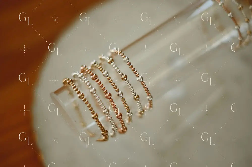 Hayes - Mixed Metal Gold Fill Beaded Bracelet