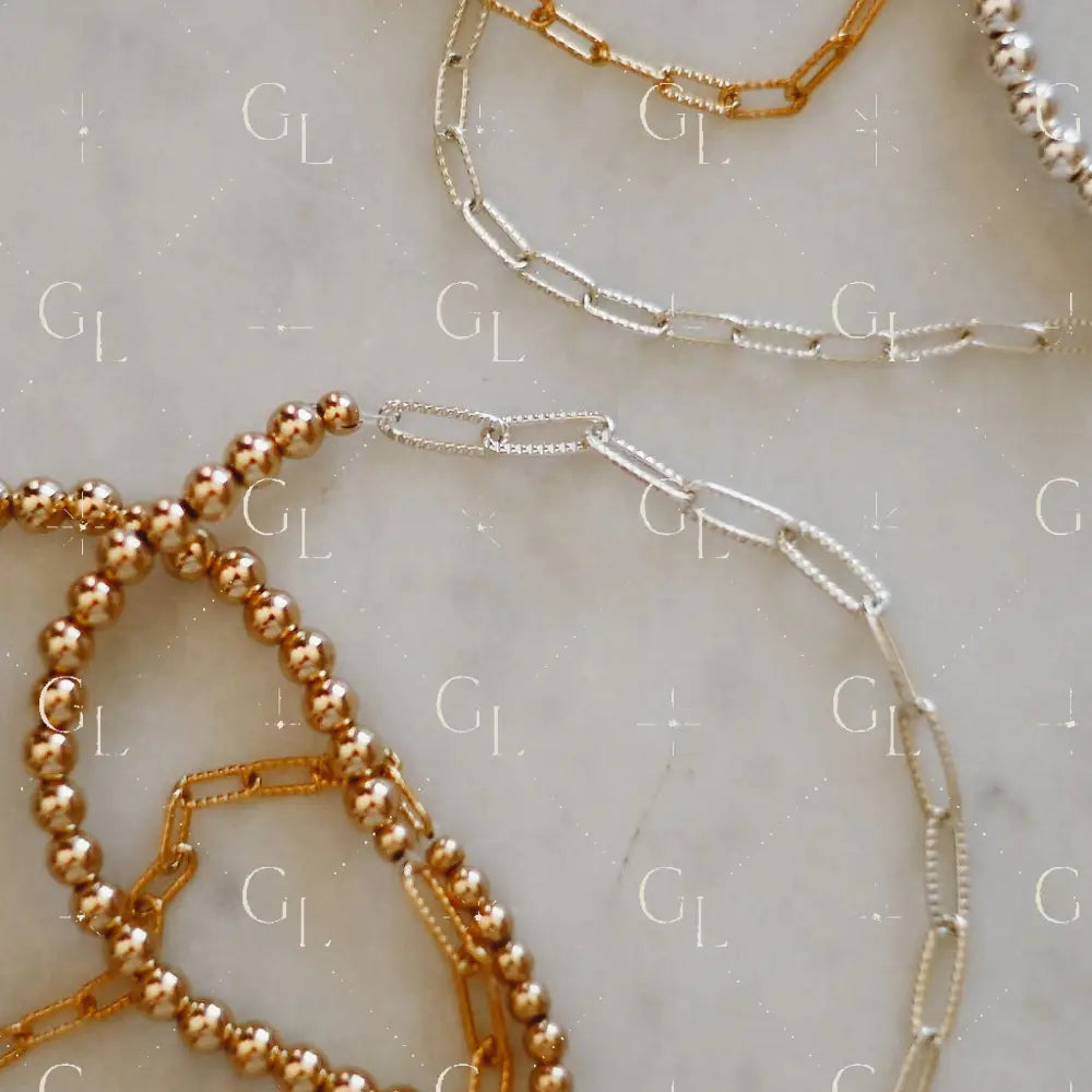 Joy - Chain and Beaded Bracelet
