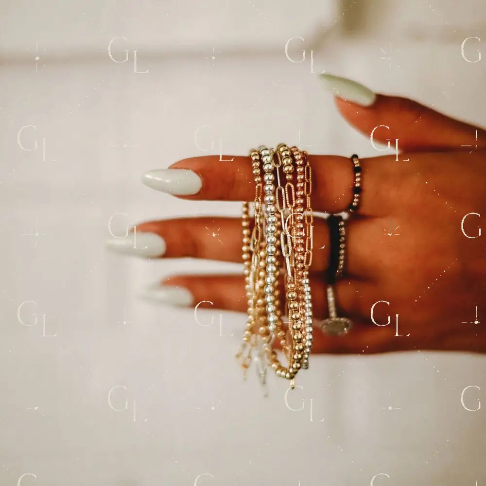 Joy - Chain and Beaded Bracelet