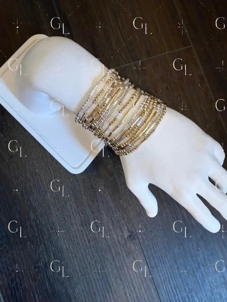 Morse Code Bracelet - 14k Gold Fill or Sterling Silver (Large)