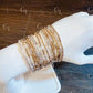 Morse Code Bracelet - 14k Gold Fill or Sterling Silver (Large)