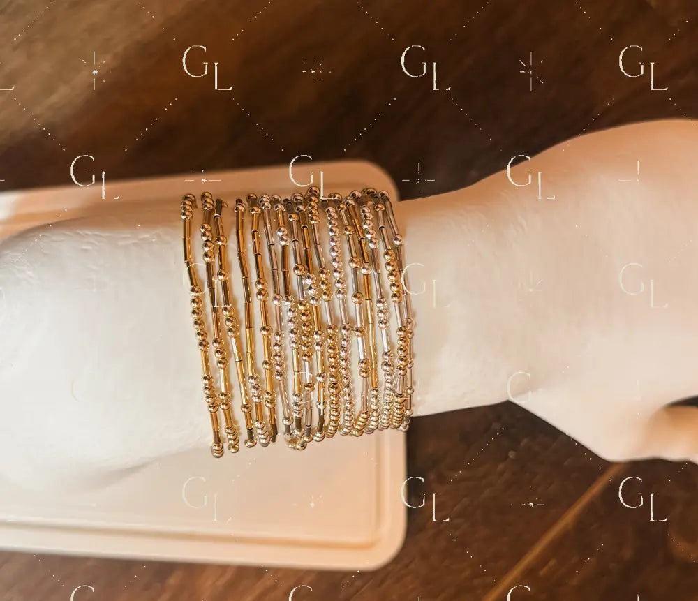 Morse Code Bracelet - 14k Gold Fill or Sterling Silver (small)