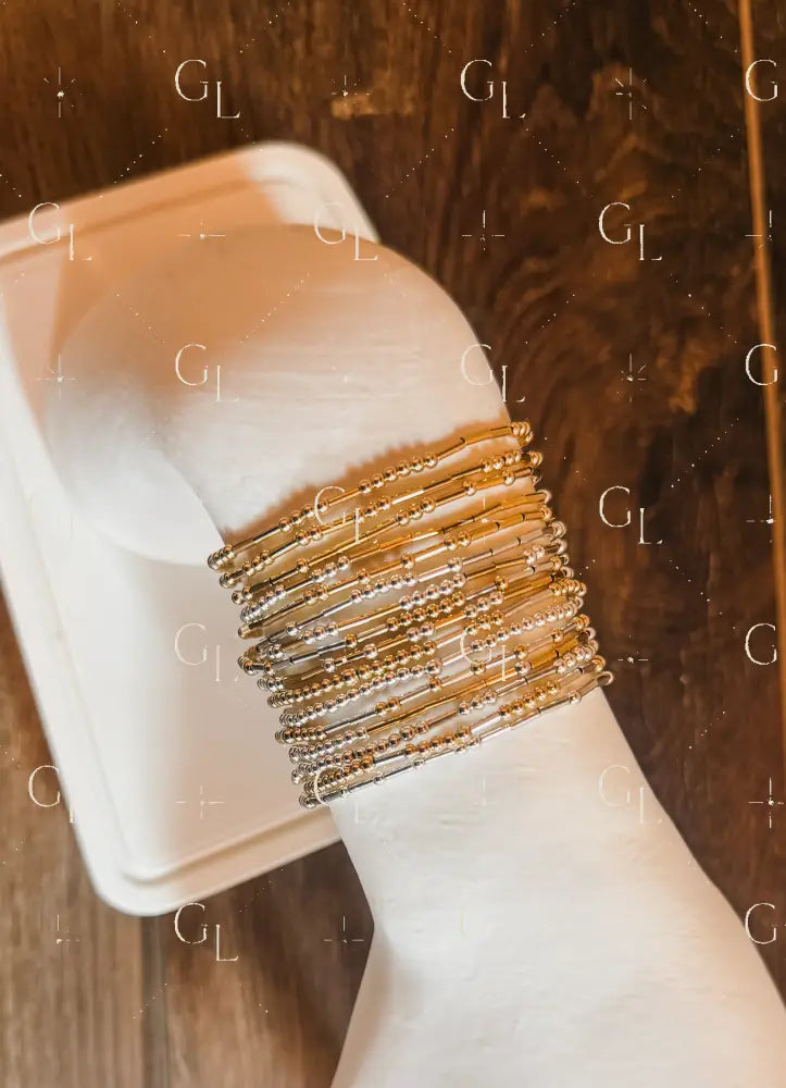 Morse Code Bracelet - 14k Gold Fill or Sterling Silver (small)